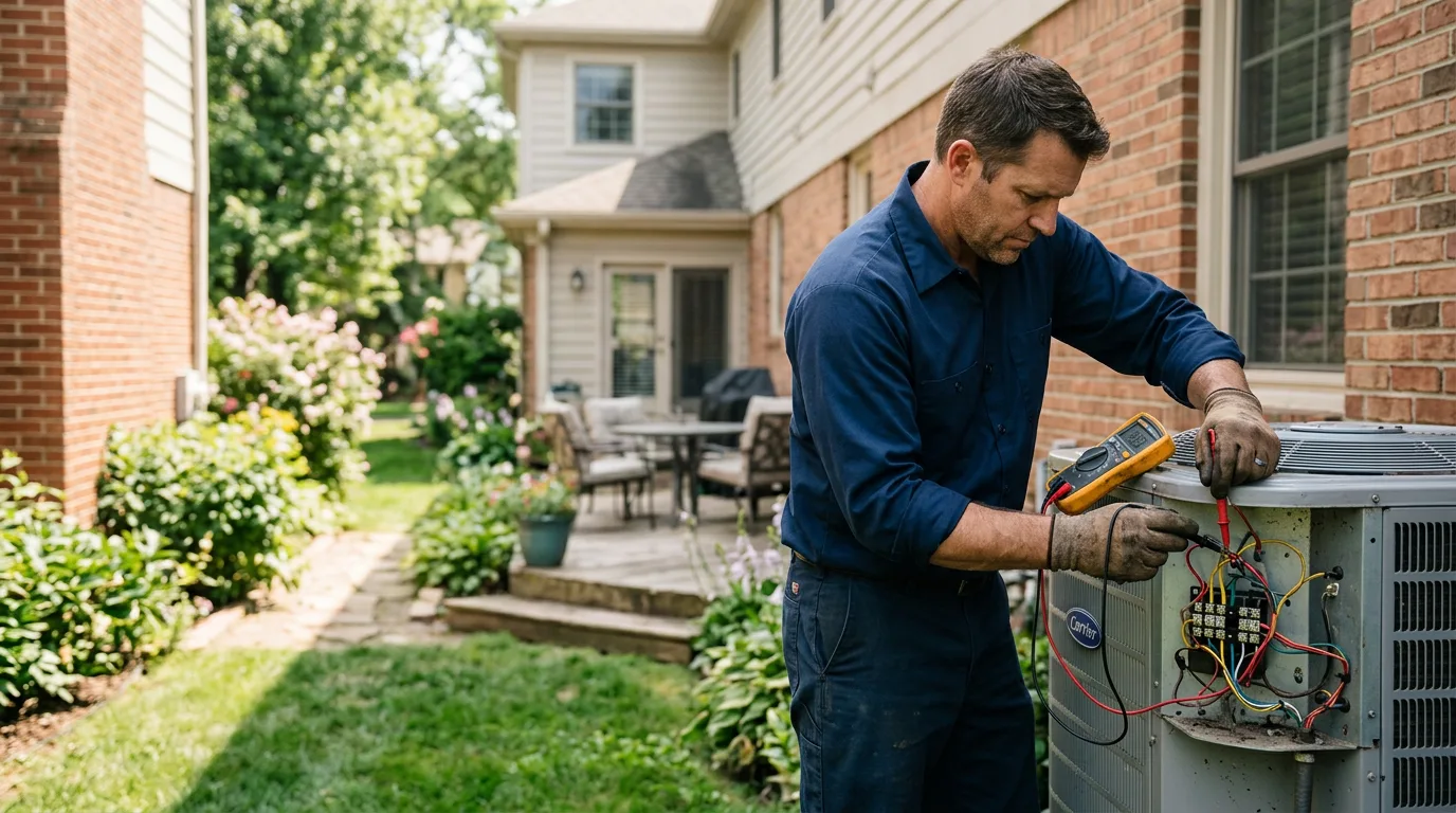 HVAC technician working near Selden, KS